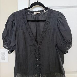 Doen Brigitta Top - Black - Large